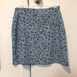 Vintage ditzy floral skirt